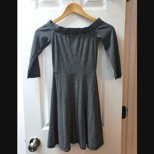 Off the shoulder mini dress